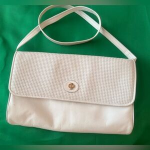 Vintage White Woven Women's Bag